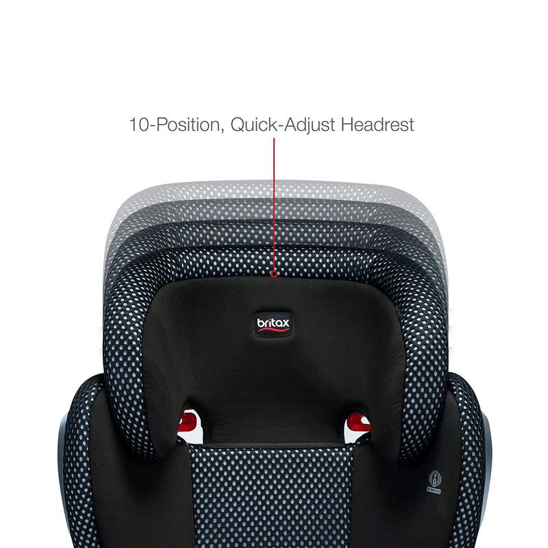 Britax Highpoint 2-Stage Belt-Positioning Booster Car Seat Features - Cool Flow Grey