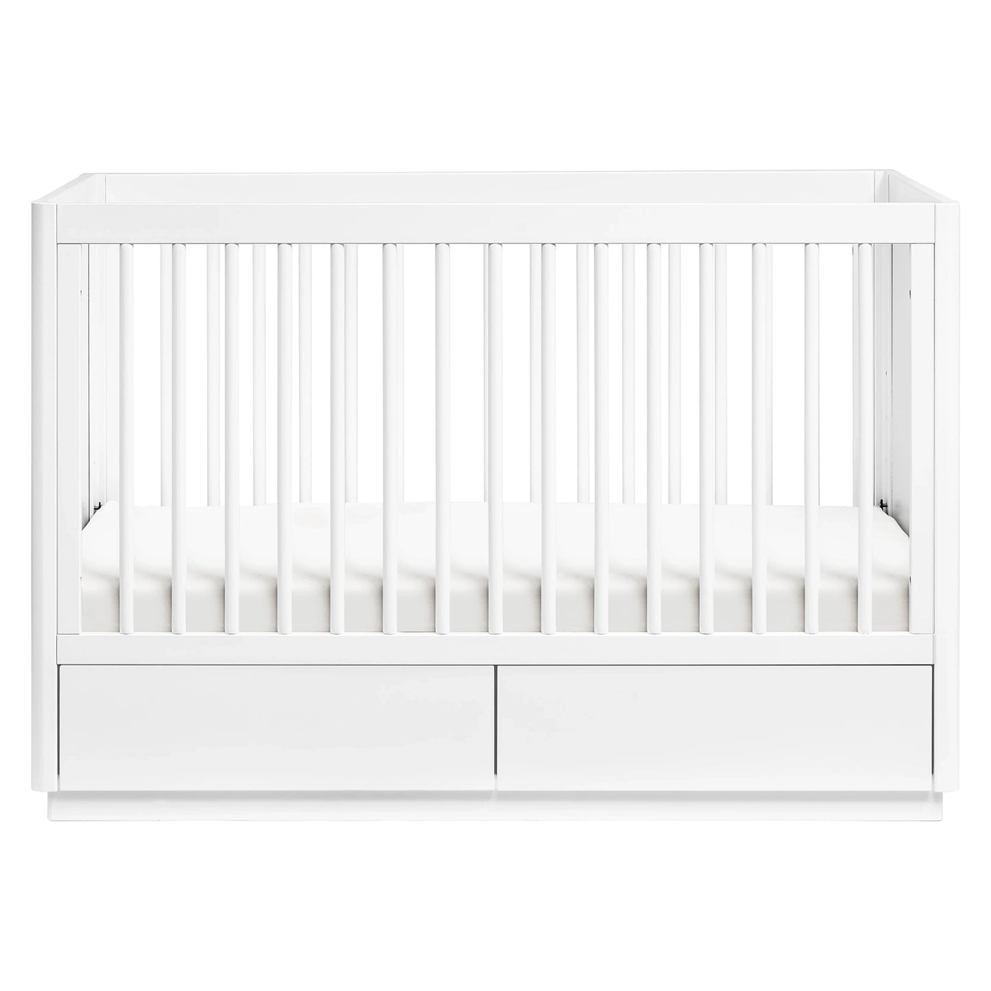 Babyletto Bento 3-in-1 Convertible Storage Crib with Toddler Bed Conversion Kit - white