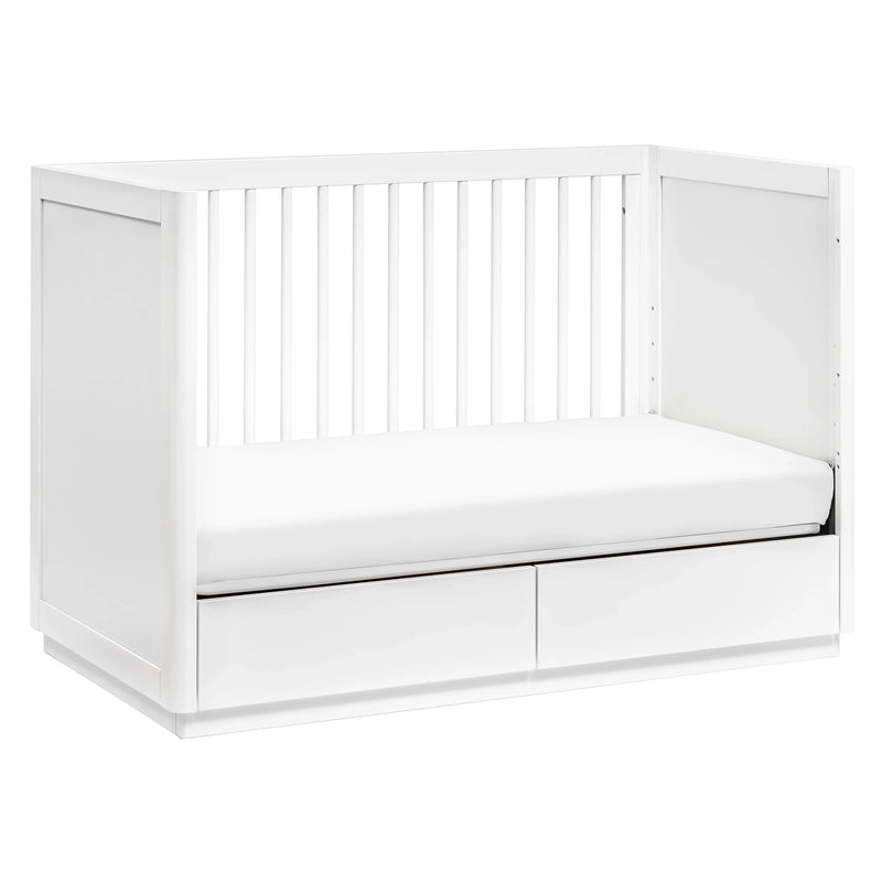 Babyletto Bento 3-in-1 Convertible Storage Crib with Toddler Bed Conversion Kit - white