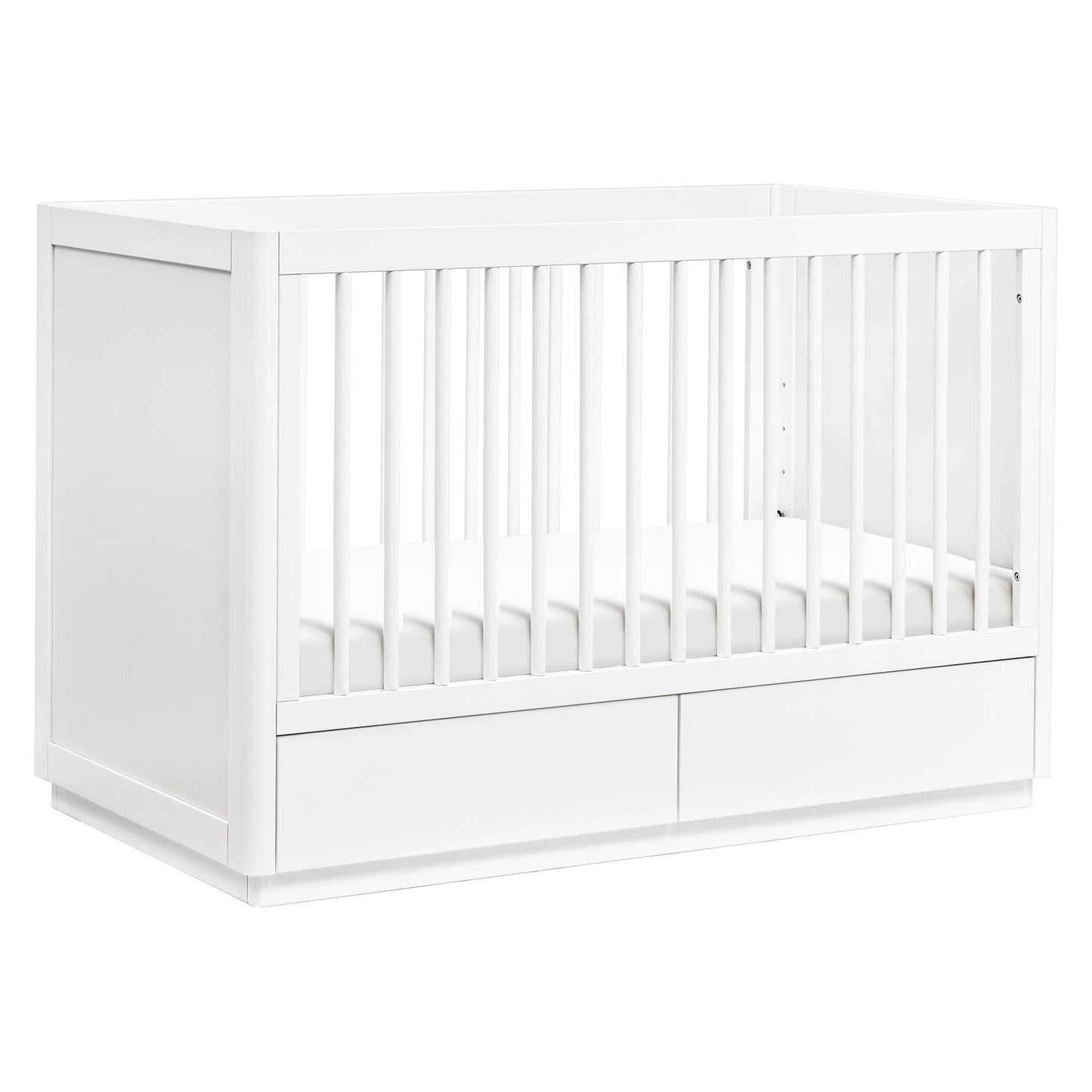 Babyletto Bento 3-in-1 Convertible Storage Crib with Toddler Bed Conversion Kit - white