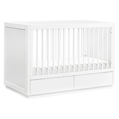 Babyletto Bento 3-in-1 Convertible Storage Crib with Toddler Bed Conversion Kit - white