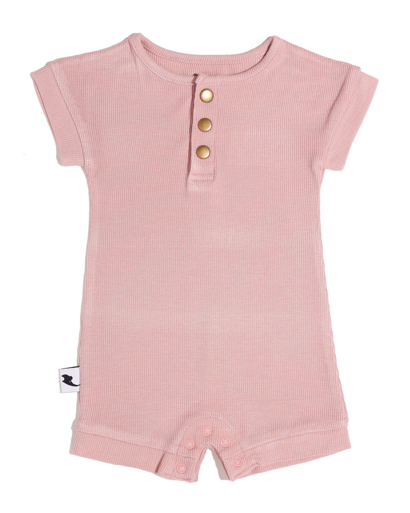 Quinn St Ribbed Romper - Blush