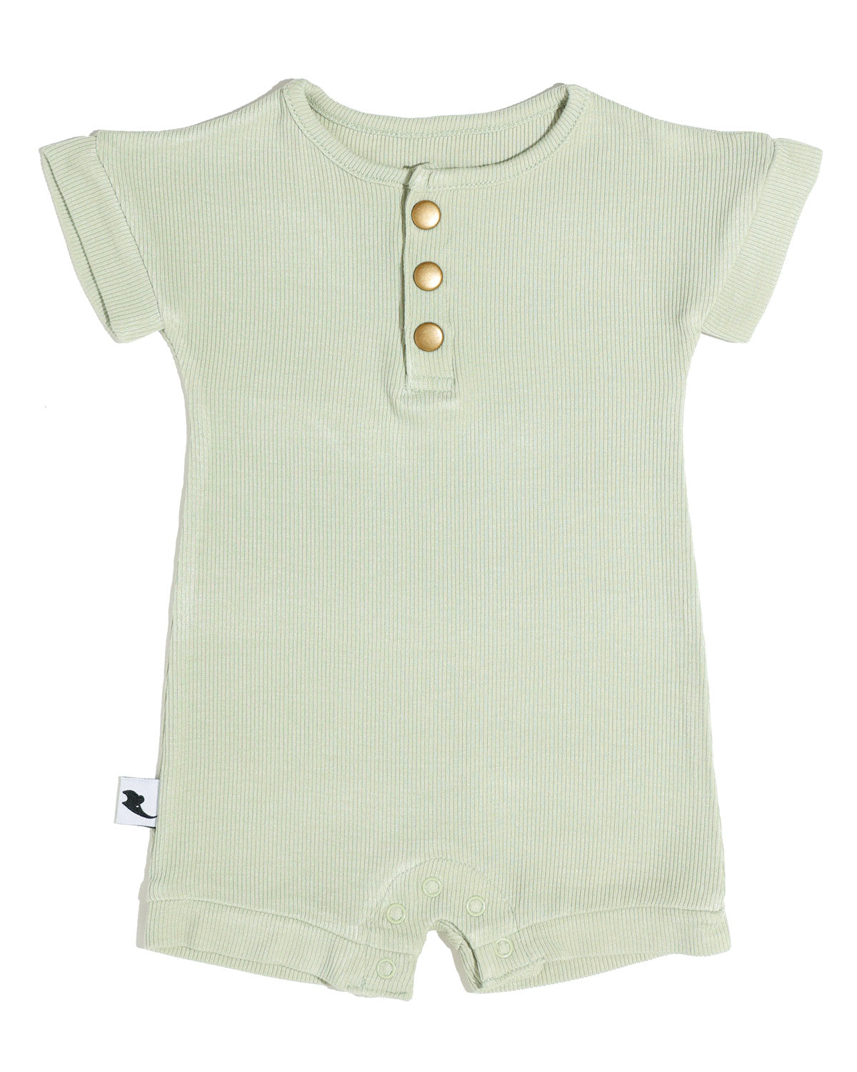 Quinn St Ribbed Romper - Sage