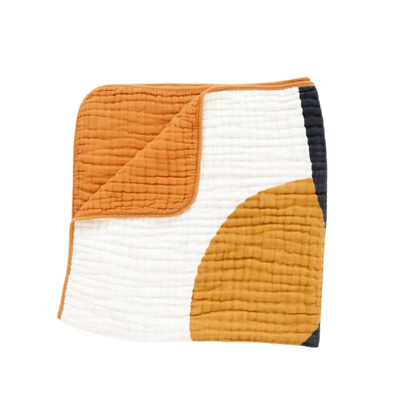 Clementine Kids Cotton Muslin Reversible Quilt - Sunset