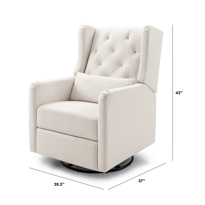 DaVinci Everly Recliner and Swivel Glider - Performance Cream Eco-Weave