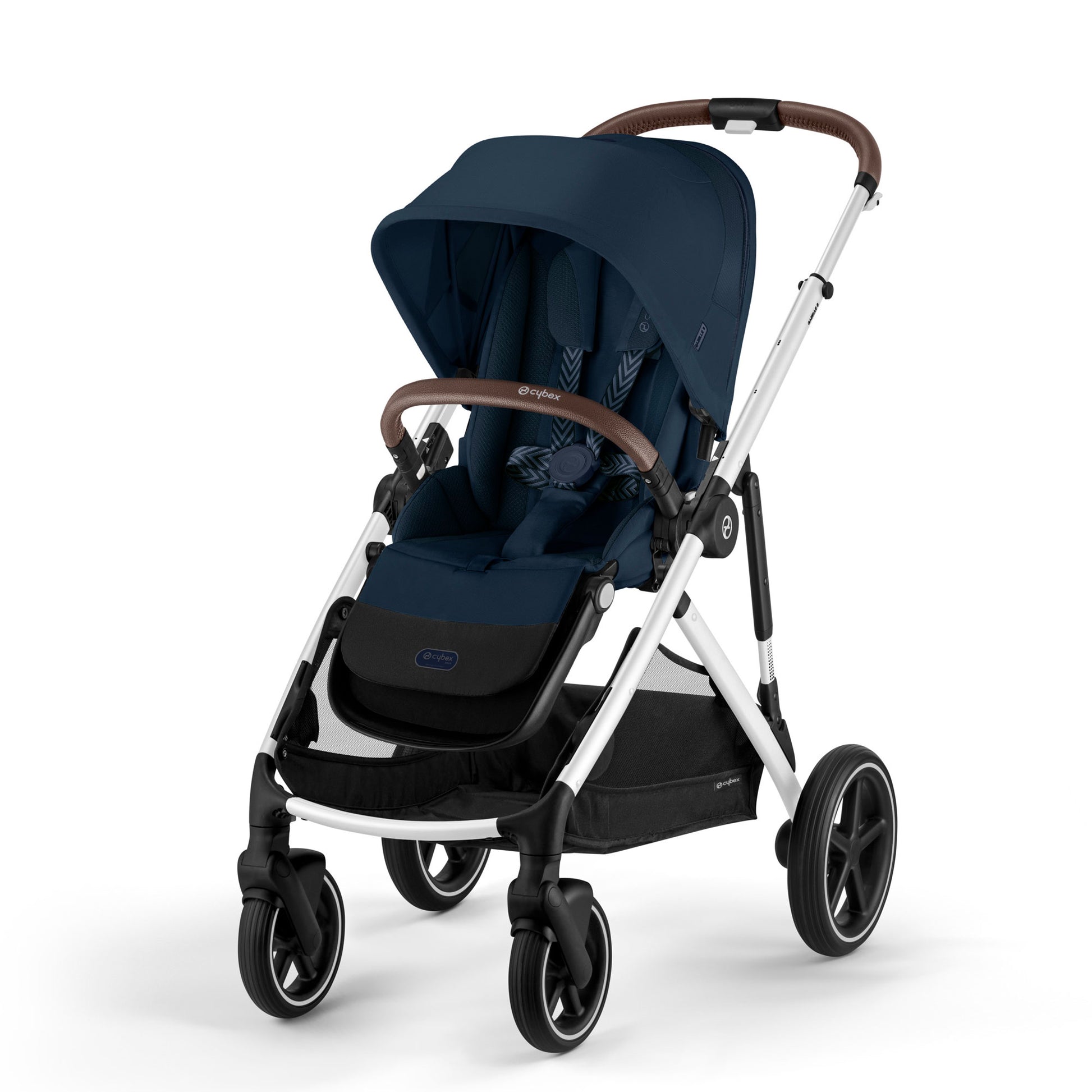 Cybex Gazelle S 2 Stroller - Ocean Blue with Silver Frame