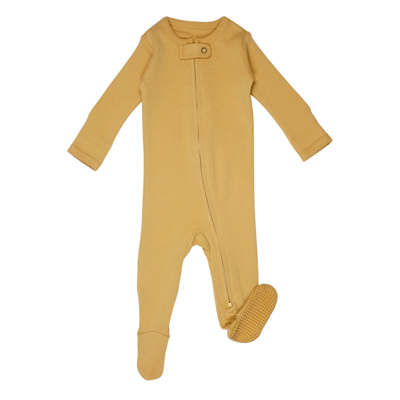 L'ovedbaby Organic Zipper Footie - Honey