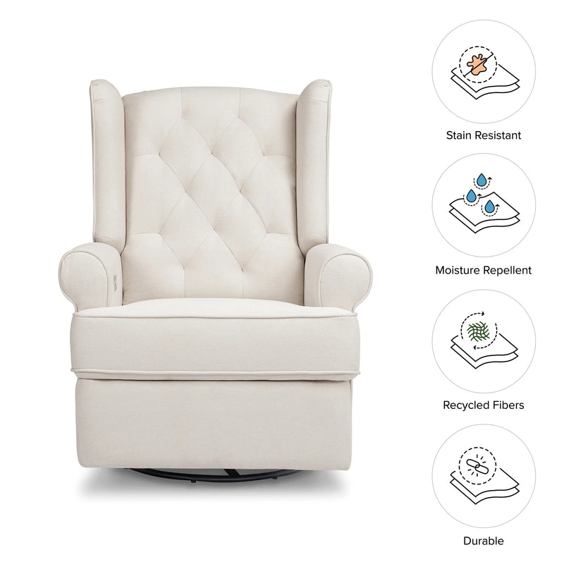 Namesake Harbour Electronic Recliner and Swivel Glider with USB Port - Performance Cream Eco-Weave