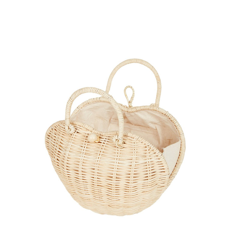 Olli Ella Rattan Luvya Bag - Straw