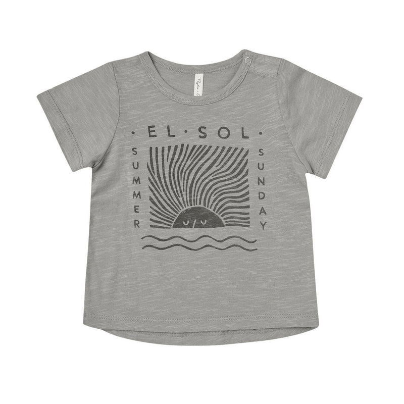 Rylee and Cru Basic Tee - El Sol - Slate 