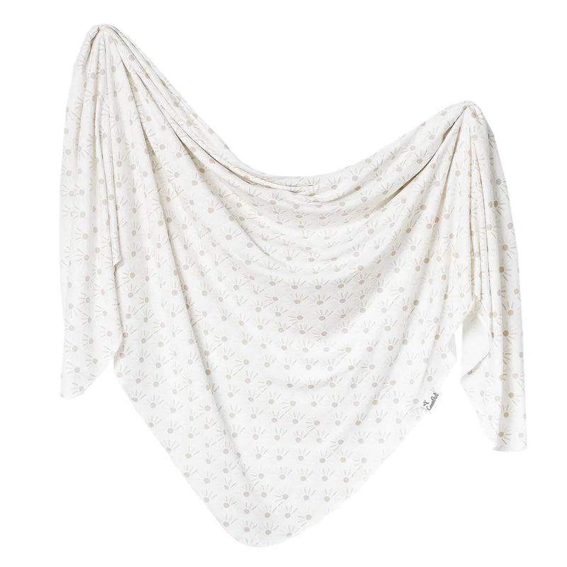 Copper Pearl Knit Swaddle Blanket - Shine