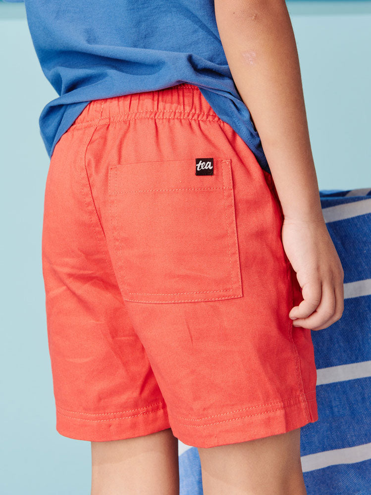 Tea Collection Twill Sport Shorts - Scarlet