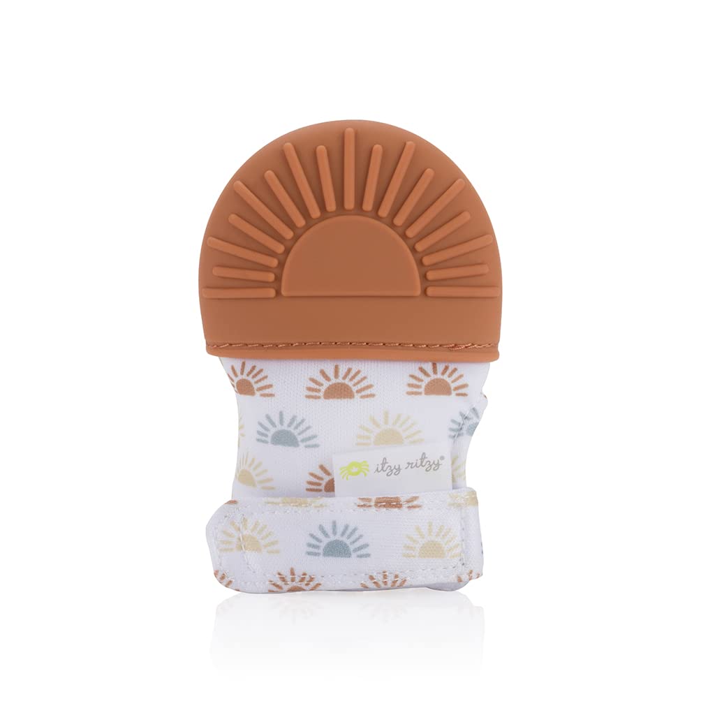 Itzy Ritzy Itzy Mitt Teething Mitt - Terracotta Sunrise