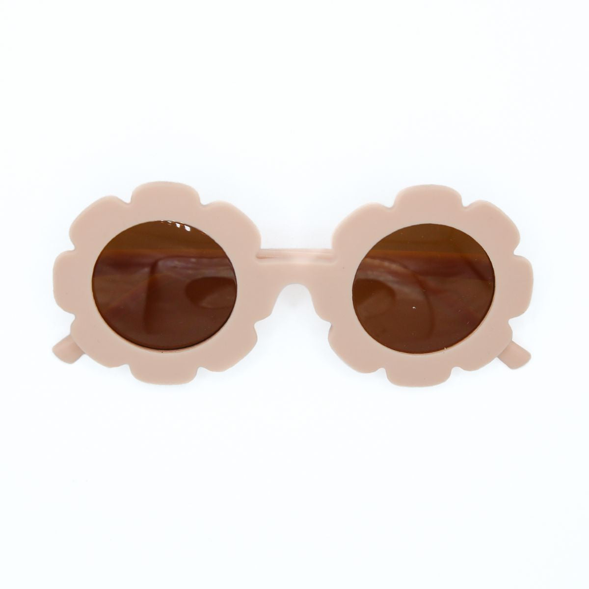 The Baby Cubby Kids' Flower Sunglasses - Blush Pink with Brown Lenses