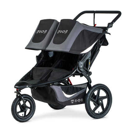 BOB Revolution Flex Duallie 3.0 Double Jogging Stroller - Graphite Black