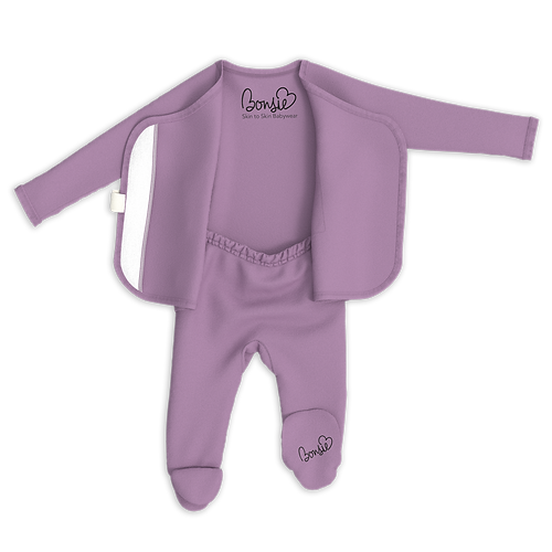 Bonsie Skin to Skin Babywear Footie - Fig