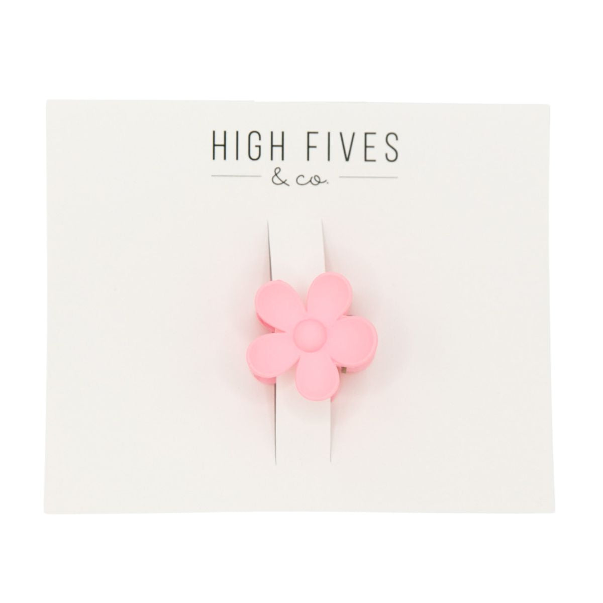 High Fives Flower Hair Claw Clips - 1.35" - Blush Pink