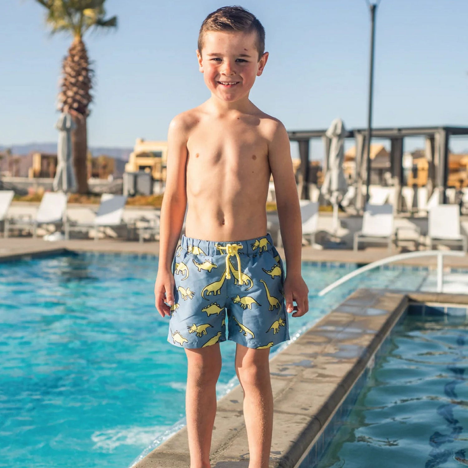 Rosie Beach Swim Shorts - Dino