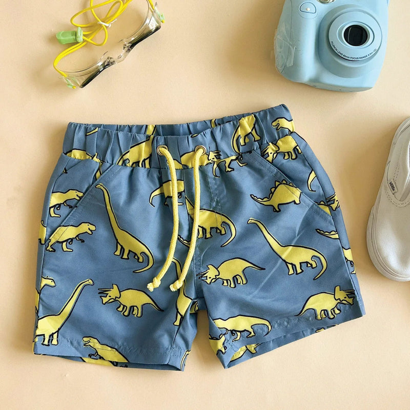 Rosie Beach Swim Shorts - Dino