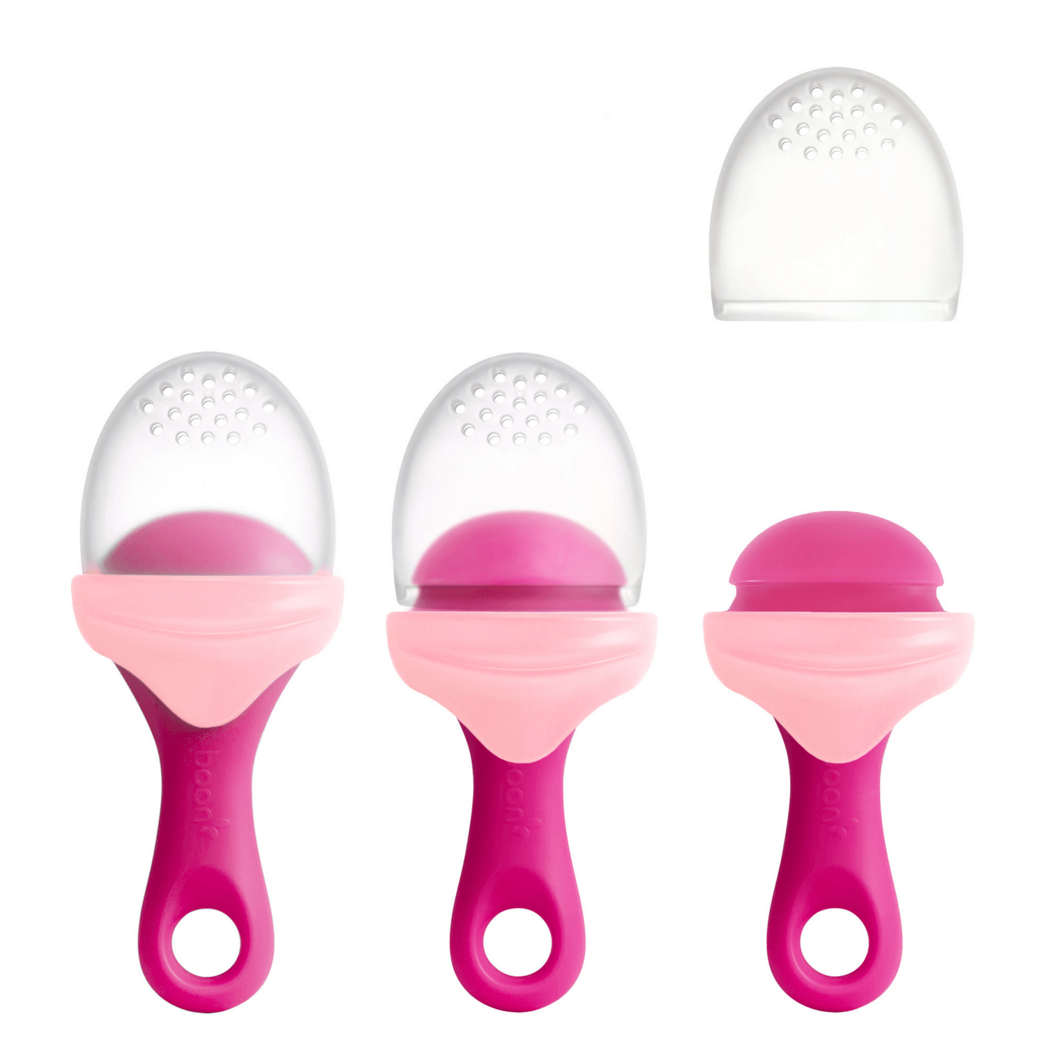 Boon PULP Silicone Feeder - Pink / Blush