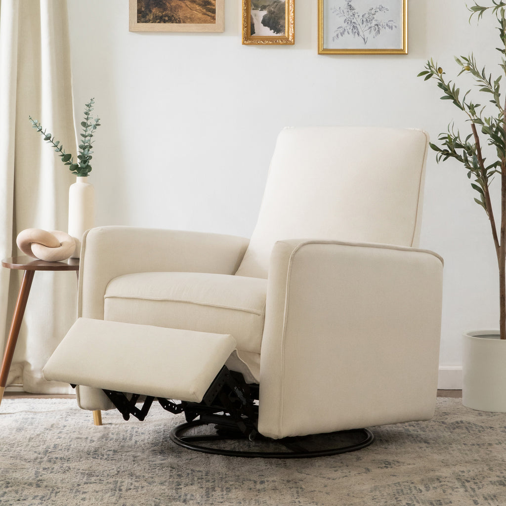 DaVinci Penny Recliner and Swivel Glider - Performance Cream Eco-Weave