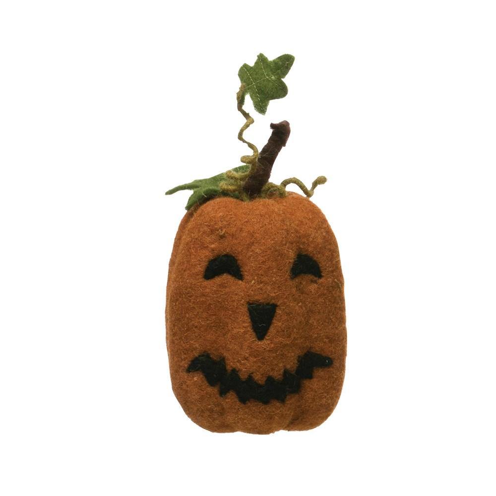 Creative Co-op Felt Jack-O-Lantern