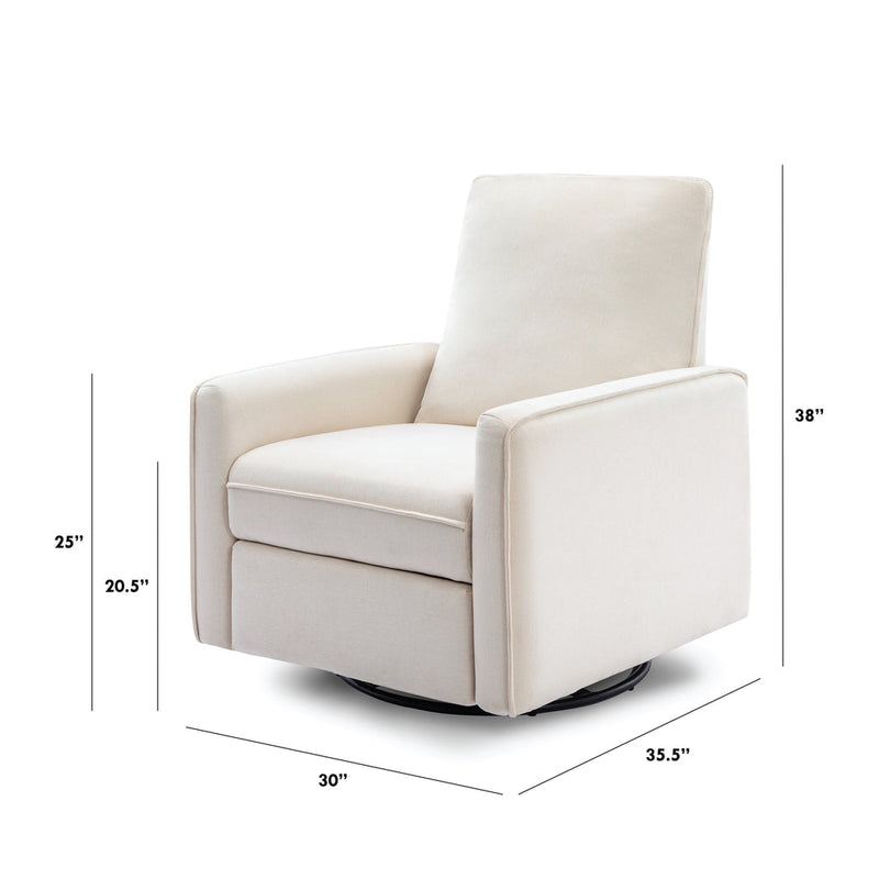 DaVinci Penny Recliner and Swivel Glider - Performance Cream Eco-Weave