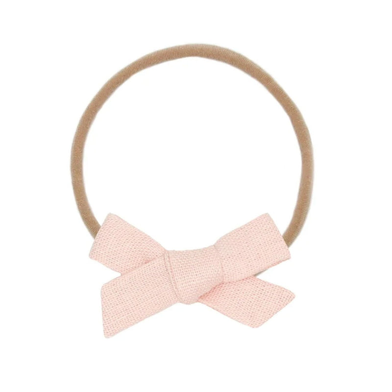 Lou Lou and Company Linen Bow Headband - Small - Ballet