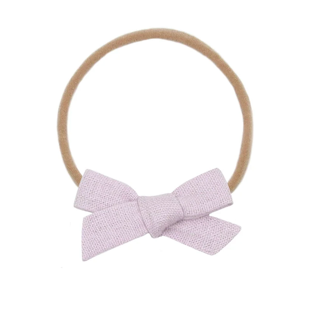 Lou Lou and Company Linen Bow Headband - Small - Lavender