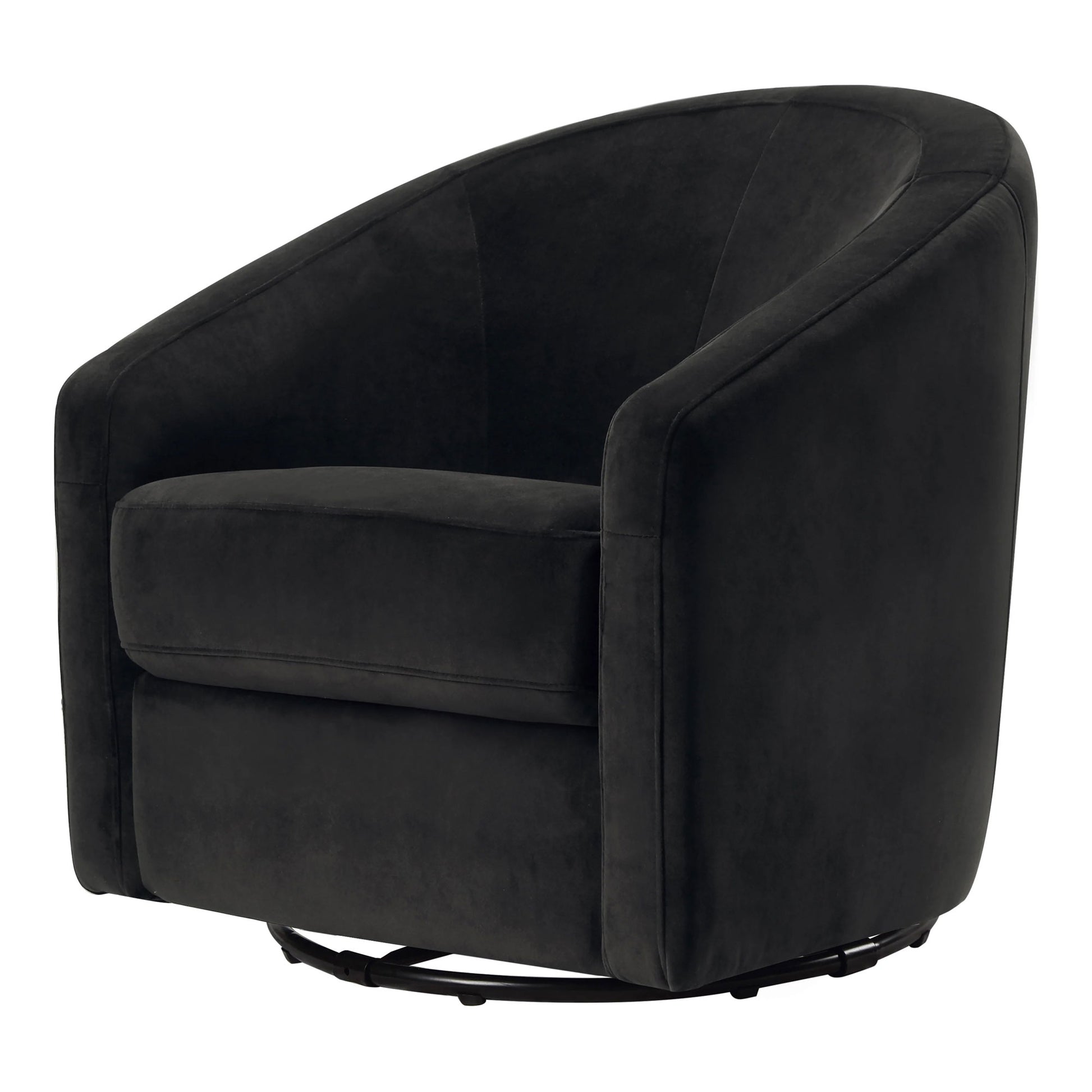 Babyletto Madison Swivel Glider - Black Velvet