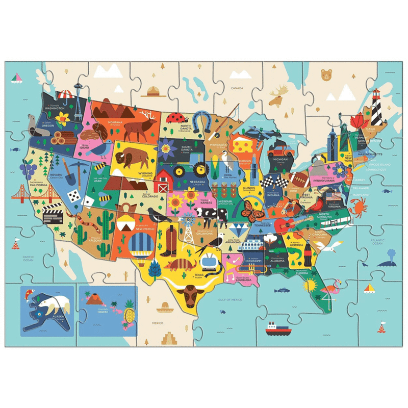 Mudpuppy Map of the USA Puzzle