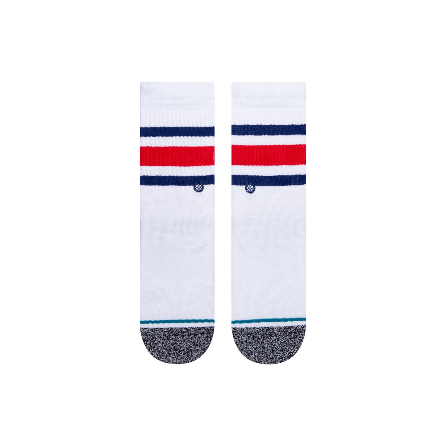 Stance Kids' Crew Socks - Boyd St - White / Blue 