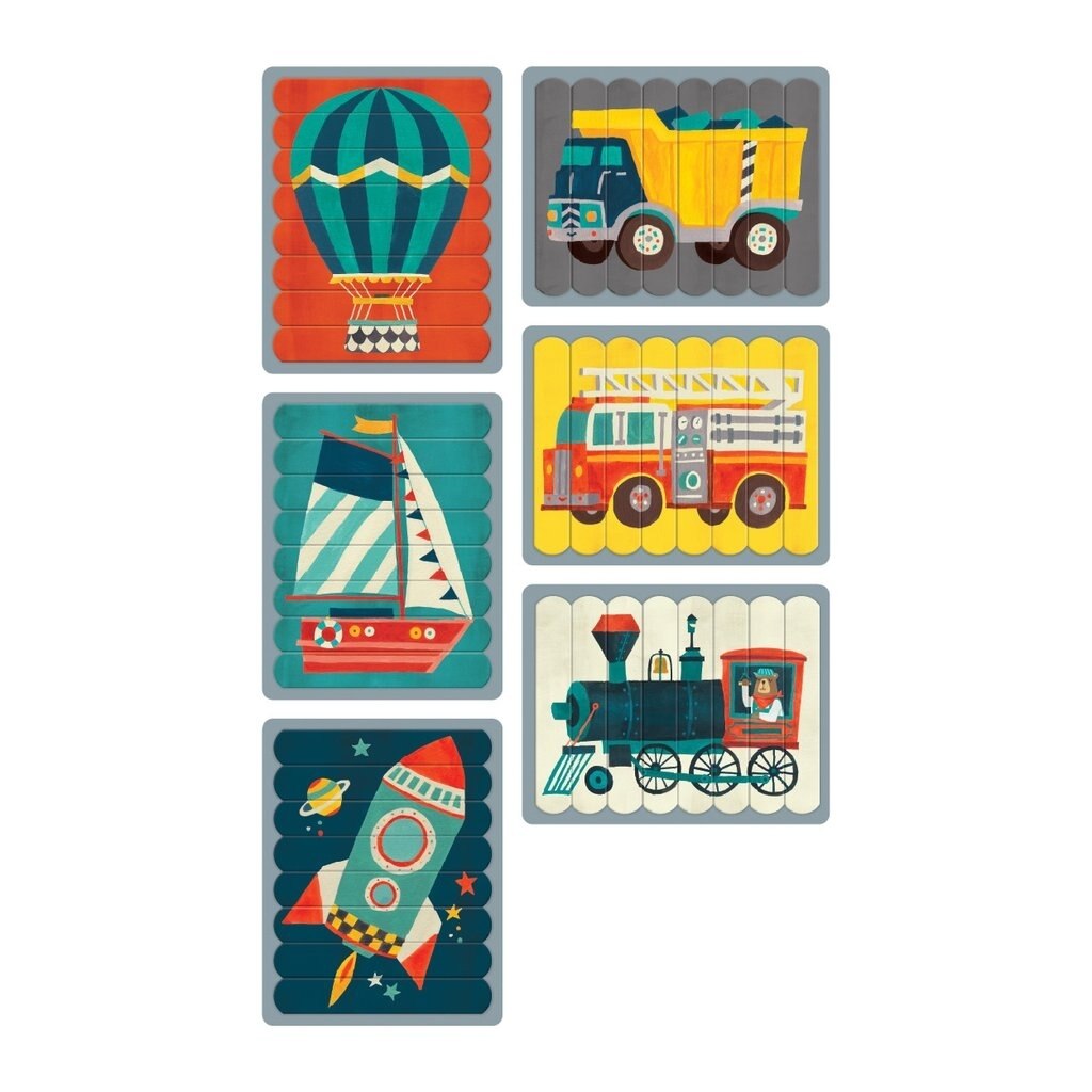 Chronicle Books Puzzle Sticks - Transportation