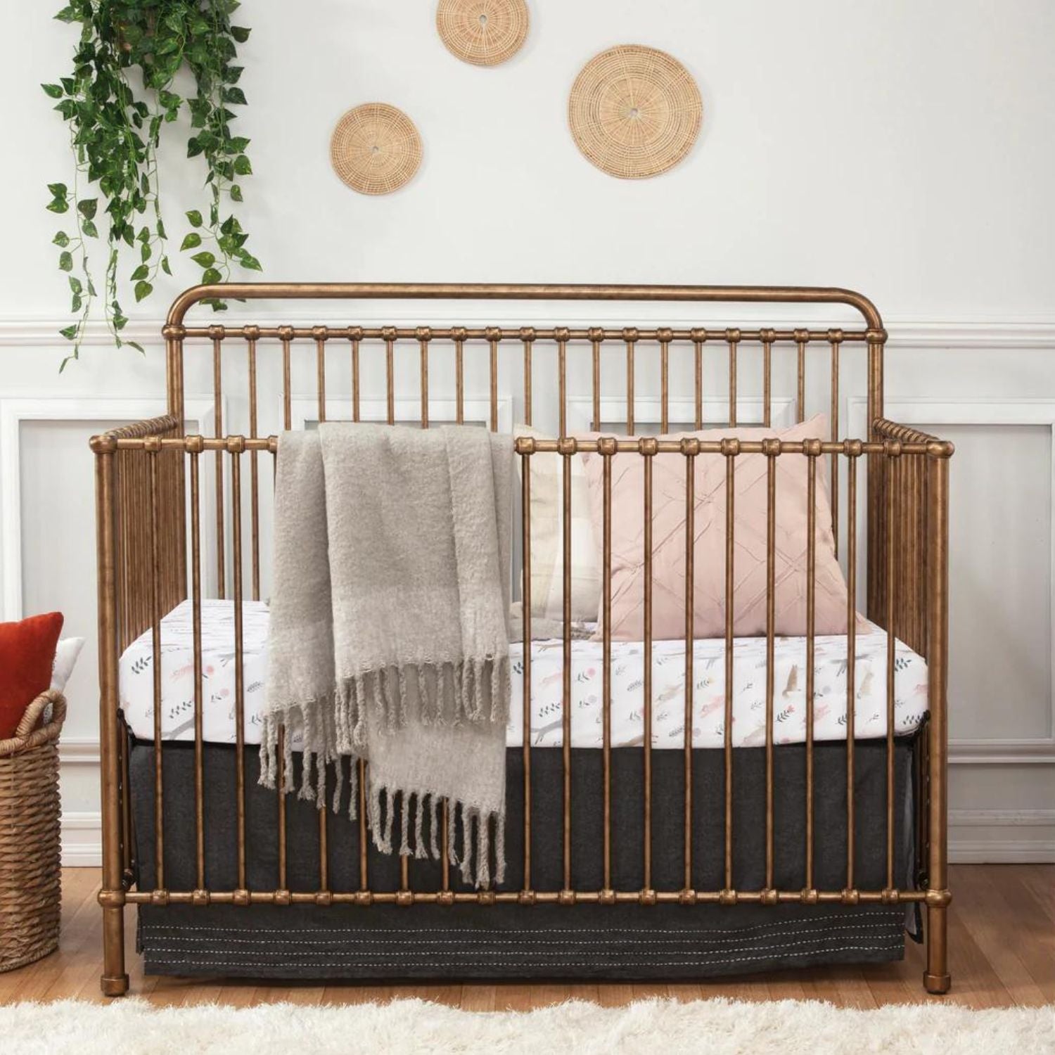 Namesake Winston 4-in-1 Convertible Crib - Vintage Gold